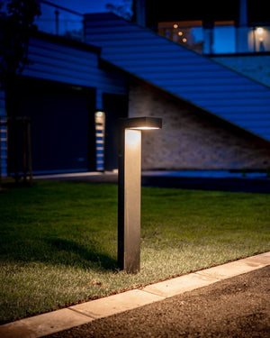 Modern Angular Bollard Light | Assorted Finishes