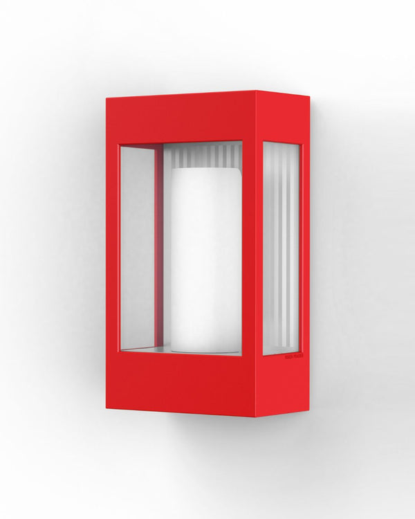 Traffic Red / Clear Glass