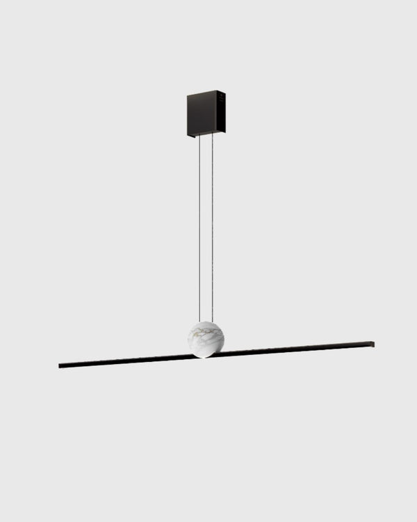 Modern Marble Linear Pendant | Black | SALE
