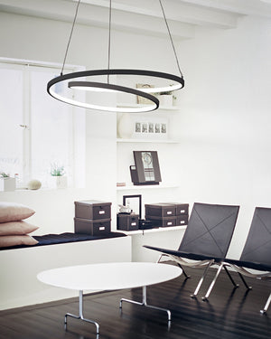 Modern Metal Spiral Pendant