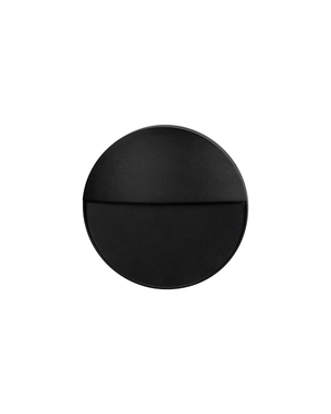 Modern Outdoor Round Step Light | TRIColour Front Black