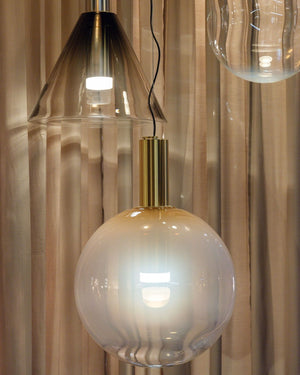 Mouth-Blown Crystal Large Sphere Pendant | Phenomena