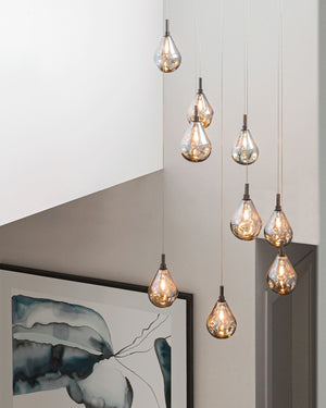 Mouth-Blown Glass Droplet Pendant Light | Bubbles