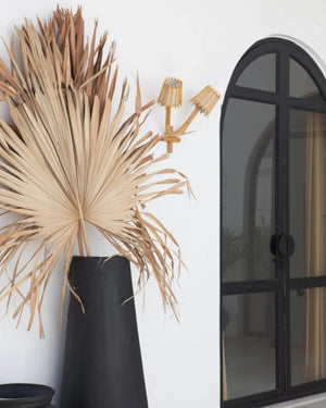 Natural Bamboo Double Wall Light