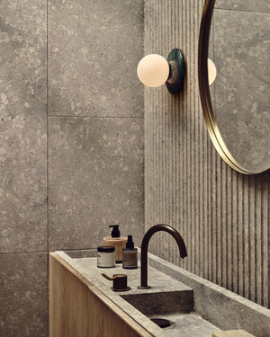 Natural Stone Orb Wall Light