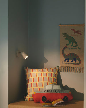 Nordic Adjustable Wall Light beige finish in kids room