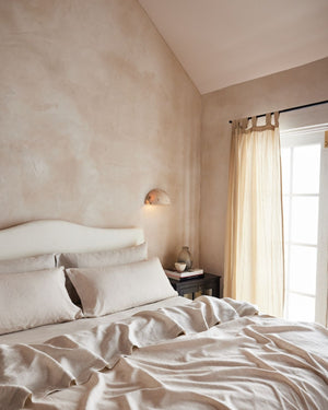 Onyx Stone Half Moon Wall Sconce