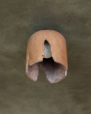 Organic Concrete Ceiling Light