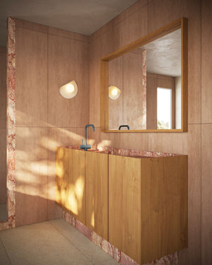 Organic Folded Wall Light | Pond In a Powder Room