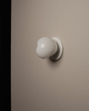 Organic Orb Wall Light | Pebble light off