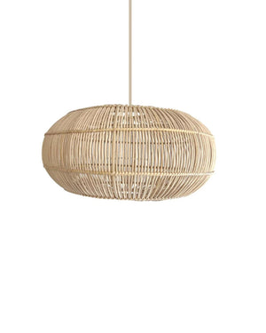 Organic Rattan Weave Pendant Light