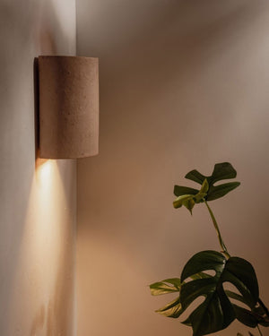 Handmade Raw Ceramic Wall Light | Nudie