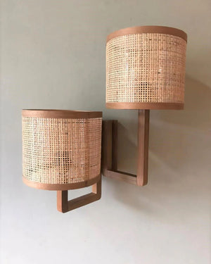 Organic Timber Double Wall Sconce