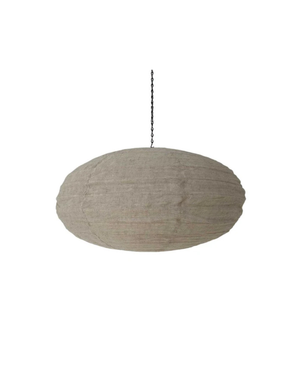Oval Cotton Pendant Shade Natural Large