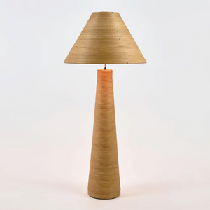 Rattan Cone Shade Floor Lamp | Lighting Collective