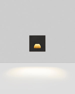 Small black square light fixture