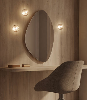 Rippled Glass Shade Wall Light-Lighting Collective