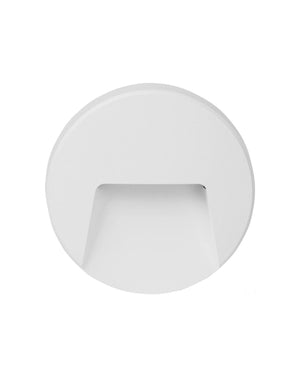 Round LED Step Light | White | Front View
