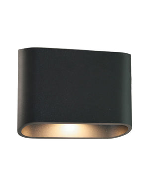 Sandy Anthracite Exterior Down Wall Light