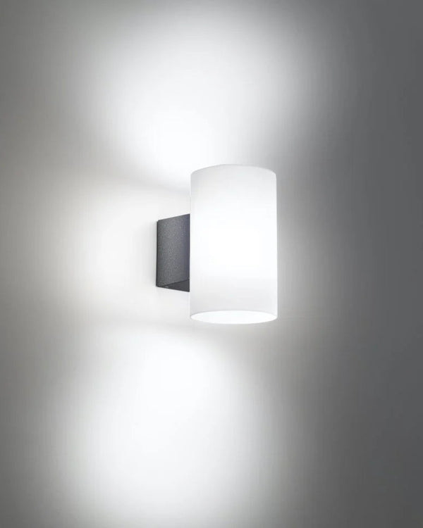 Satin White IP54 LED Wall Light