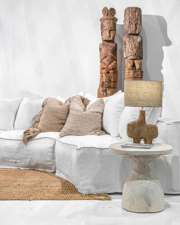 Sculptural Organic Timber Table Lamp | Sura