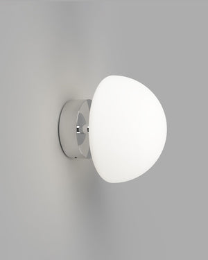 Short Arm Minimalist Glass Dome Wall Light | Lighting Collective