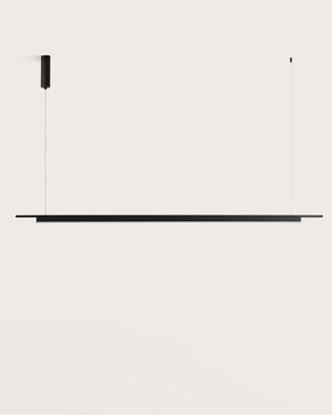 Sleek Matte Black Linear Pendant
