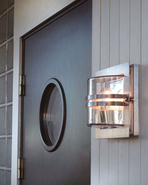 Square Steel External Wall Light | Assorted Finish