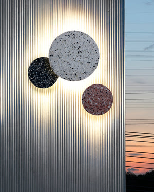 Terrazzo Stone Circle Wall Light | Bentu O2