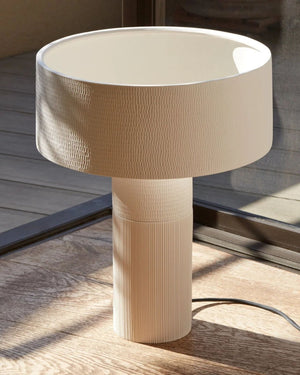 Textured Wide Shade Table Lamp | Terra