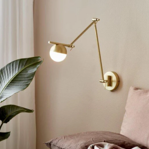 Artistic Adjustable Wall Light | Assorted Finish Brass