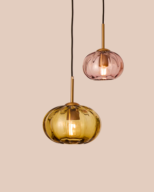 Urchin Pendant Light Sargasso Large Peach Small