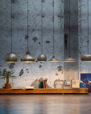 Versatile Aged Steel Pendant