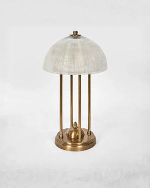 Vintage Textured Glass Table Lamp