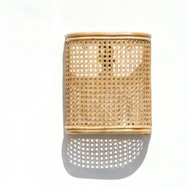 Rattan Weave Wall Sconce | SALE