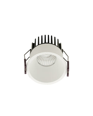 White Aluminium Recessed Downlight