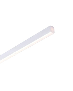 White Recessed Strip Linear Pendant 