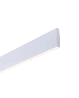 Wide White Linear Pendant | Integrated Power Cord | Assorted Sizes