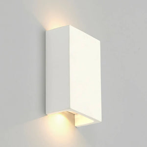 Rectangular Plaster Up Down Wall Sconce
