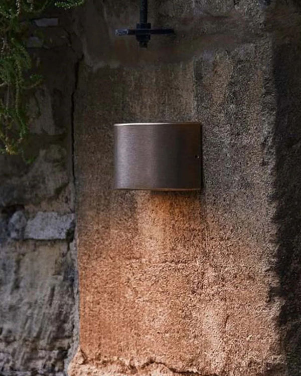 Aged Bronze Curved Surface Mounted Step Light