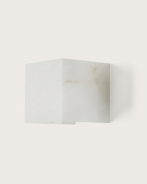 Alabaster Cube Wall Light | Lighting Collective 