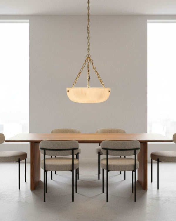 Alabaster Resin Pendant Light
