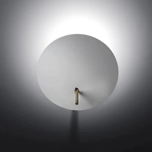 Aluminium Disc Up Wall Light | White | Lighting Collective