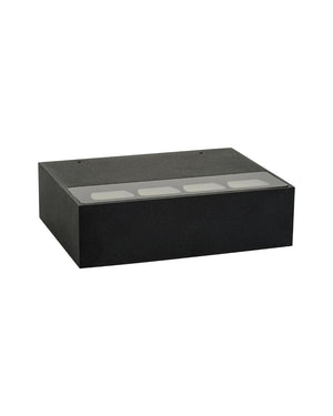 Small black LED uplighter