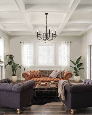 Angular Candle Chandelier | Assorted Sizes-Lighting Collective