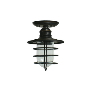 Antique Bronze Industrial Nautical Flush Mount Ceiling Light | Lighting Collective