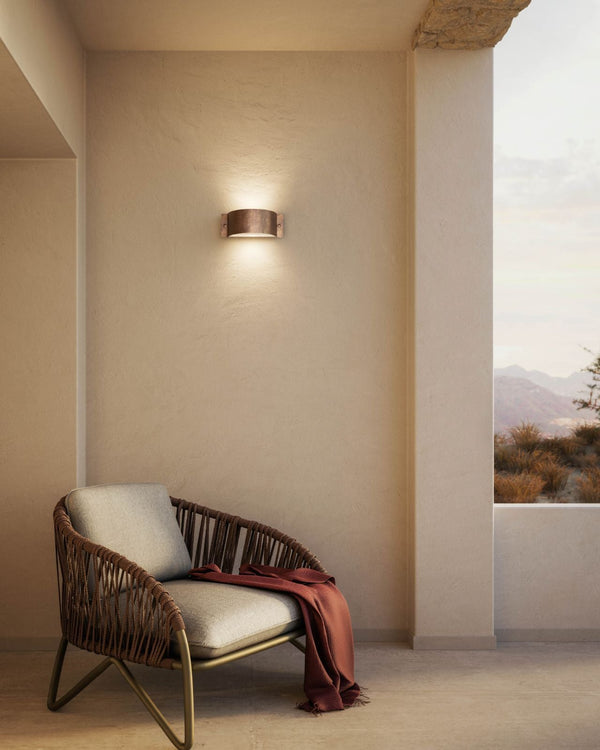Antique Copper Arc Wall Light | Ex Display | SALE