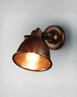 Antiqued Dome Shade Wall Light - Lighting Collective