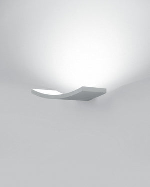 Modern wall-mounted light fixture on a plain white background
