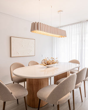 Artistic Curved Linear Pendant - Lighting Collective